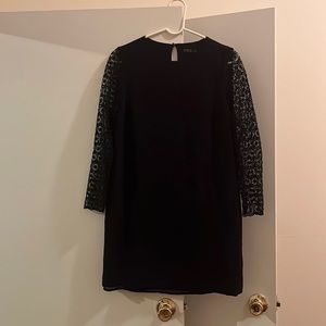 Zara black long sleeve dress